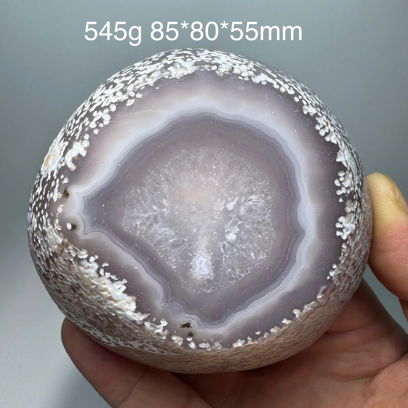 Natural Rough Polished Bile Agate Mineral Crystal Quartz with Water inside Can Moving Healing Stone