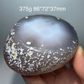 Natural Rough Polished Bile Agate Mineral Crystal Quartz with Water inside Can Moving Healing Stone
